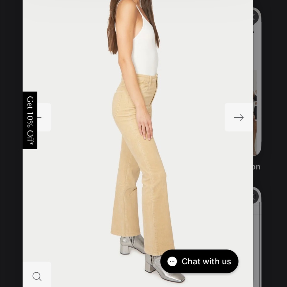 ROLLA'S Tan Boot Cut Pants - Picture 3 of 6